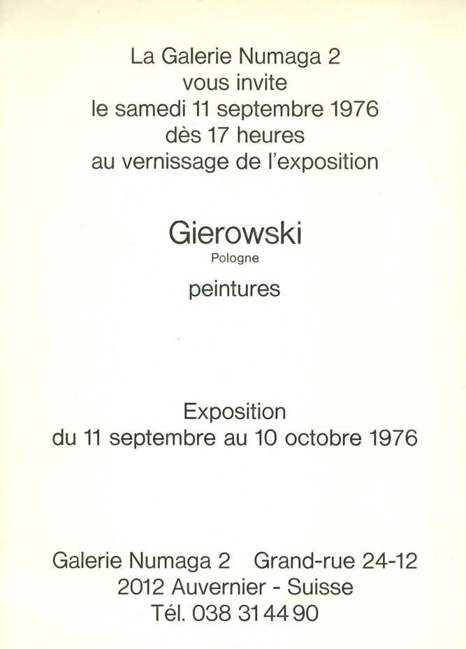 Katalog    Gierowski pologne peintures