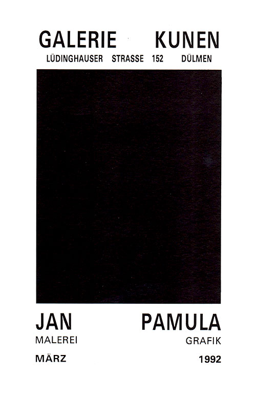 Katalog Jan Pamuła  Malerei-Grafik