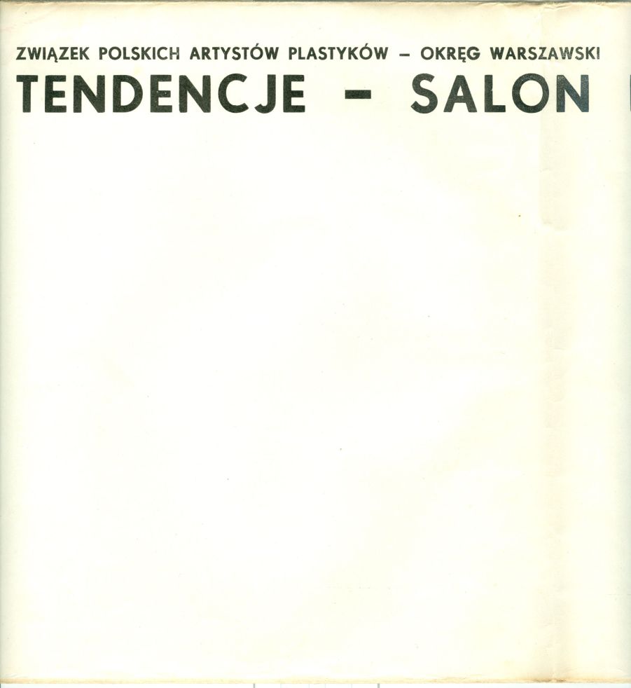 Katalog Stefan Gierowski  Tendencje Salon Letni 1972