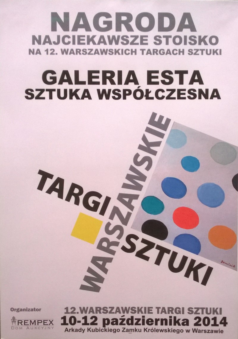 Galeria ESTA Najciekawsze stoisko 12 WTS dyplom
